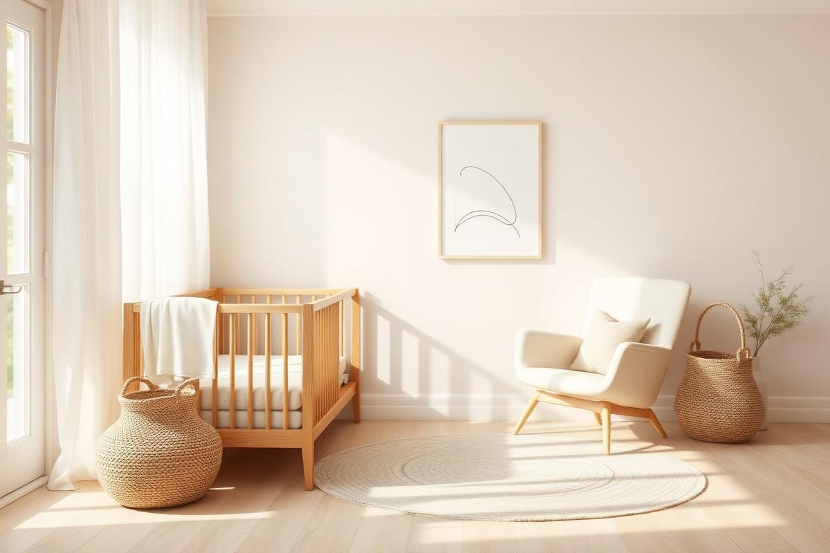 Linen Nursery Virtual Interior Design by Huntly Homes