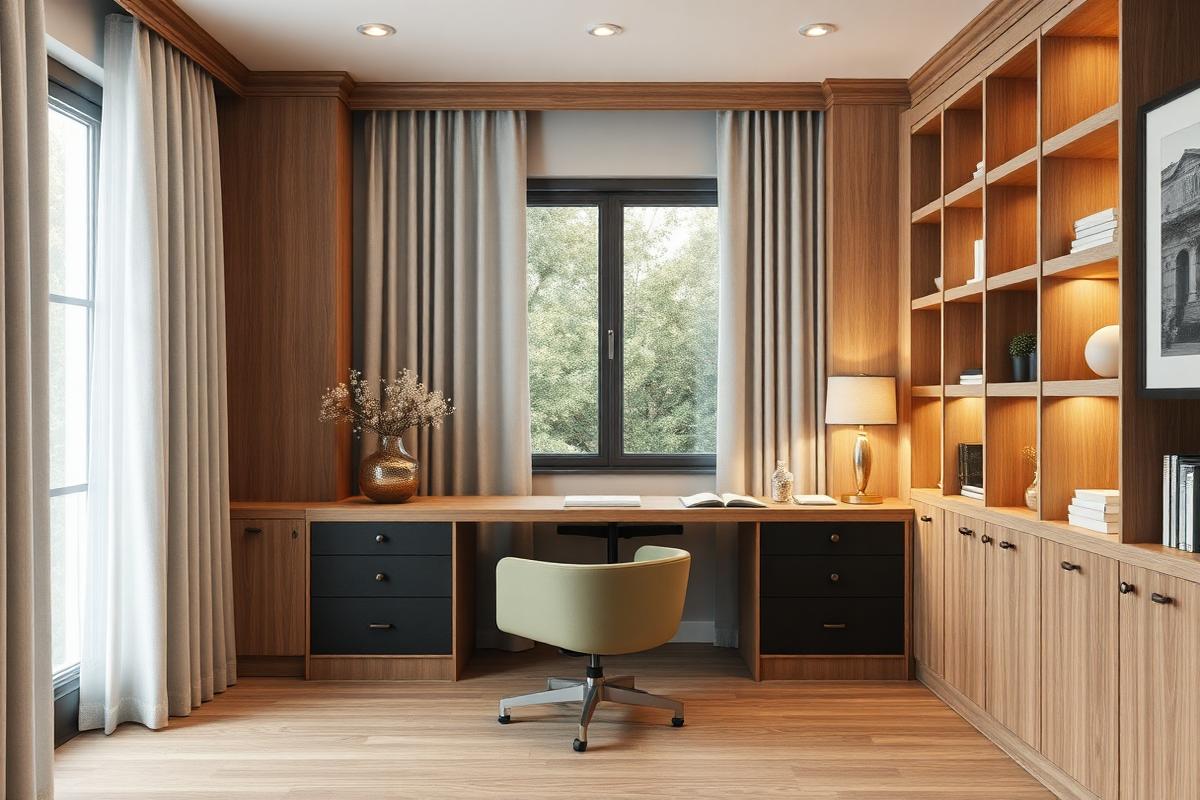 Library Office Virtual Interior Design by Huntly Homes